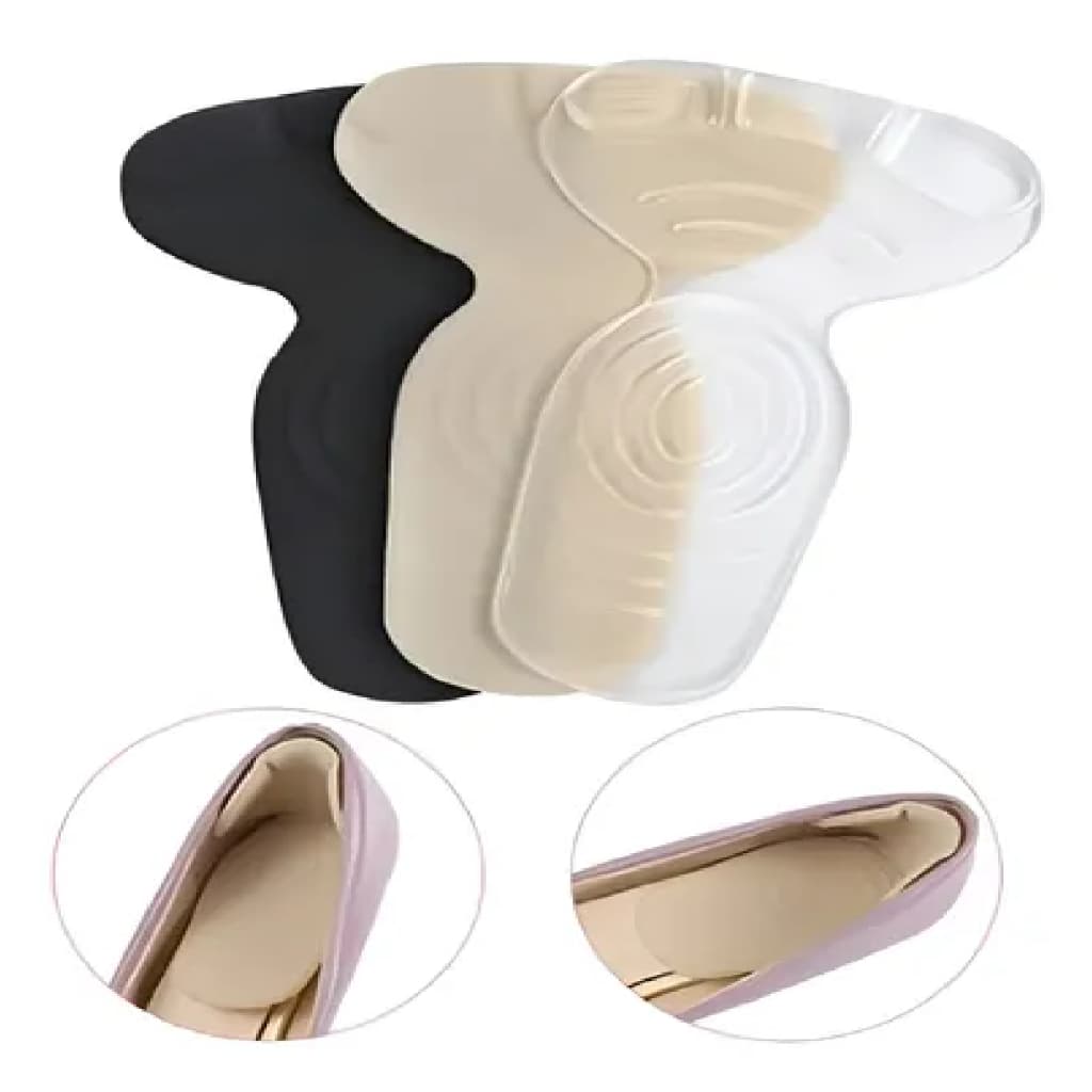 Par Protetor Calcanhar Palmilha Sapato Cor Transparente