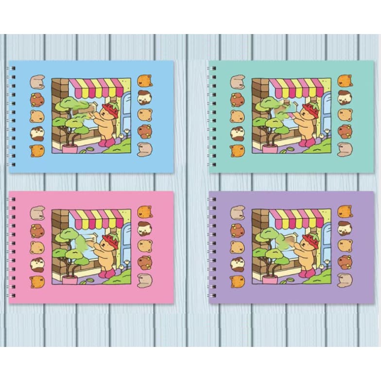 KIt 1/2/3/4 Livros para Colorir Capa flexivel 48 Folhas B0b g0ds