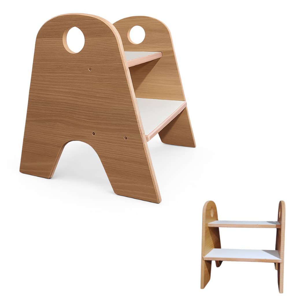 Escadinha infantil Banquinho Para Criança 2 Degrau Montessoriana