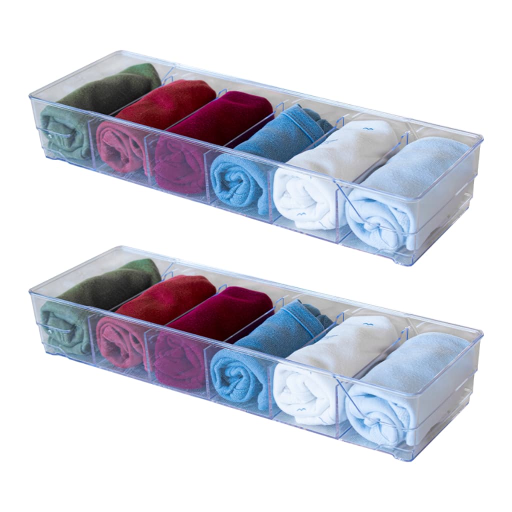 Kit 2 Colmeia Organizadora em Acrílico para Calcinhas Meia Roupinha Bebe Gravatas Para Gavetas