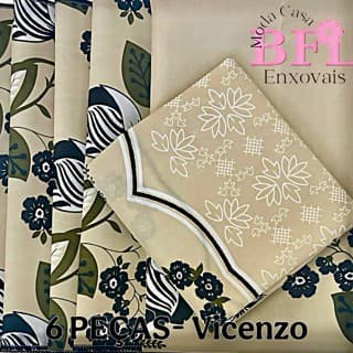 Jogo Americano 6 peças Estampado- Kit De Cozinha 6 Peças- Casa Decoração.