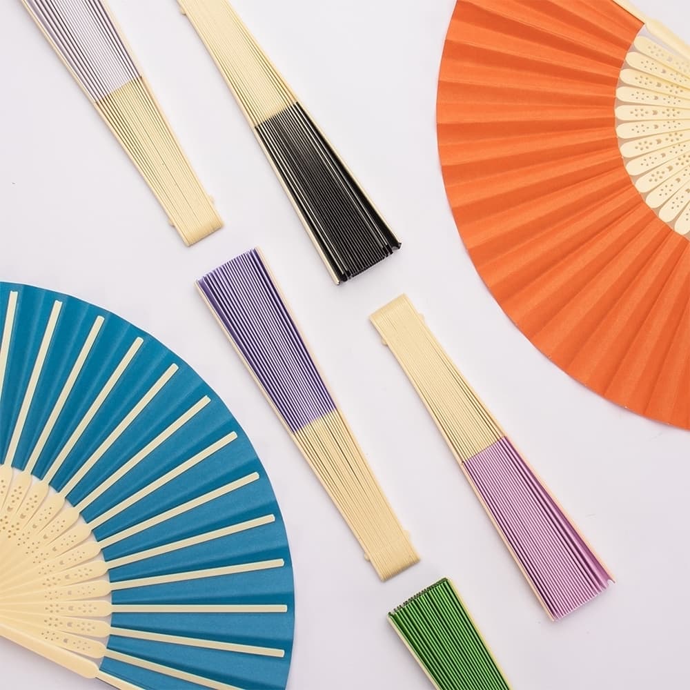 Kit 50 Leques De Papel Elegante Lembrancinha Para Eventos