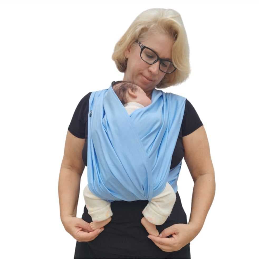 Carregador de Bebê Fast Sling WrapSling de Vestir - Sling de Vestir Baby Sling PiêPaô Azul Céu