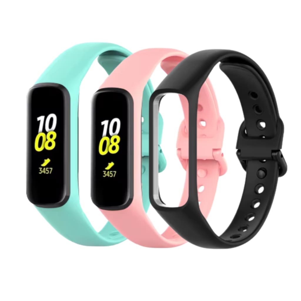 kit 3 Pulseira de silicone Colorida para Samsung Galaxy Fit 2 Sm-R220