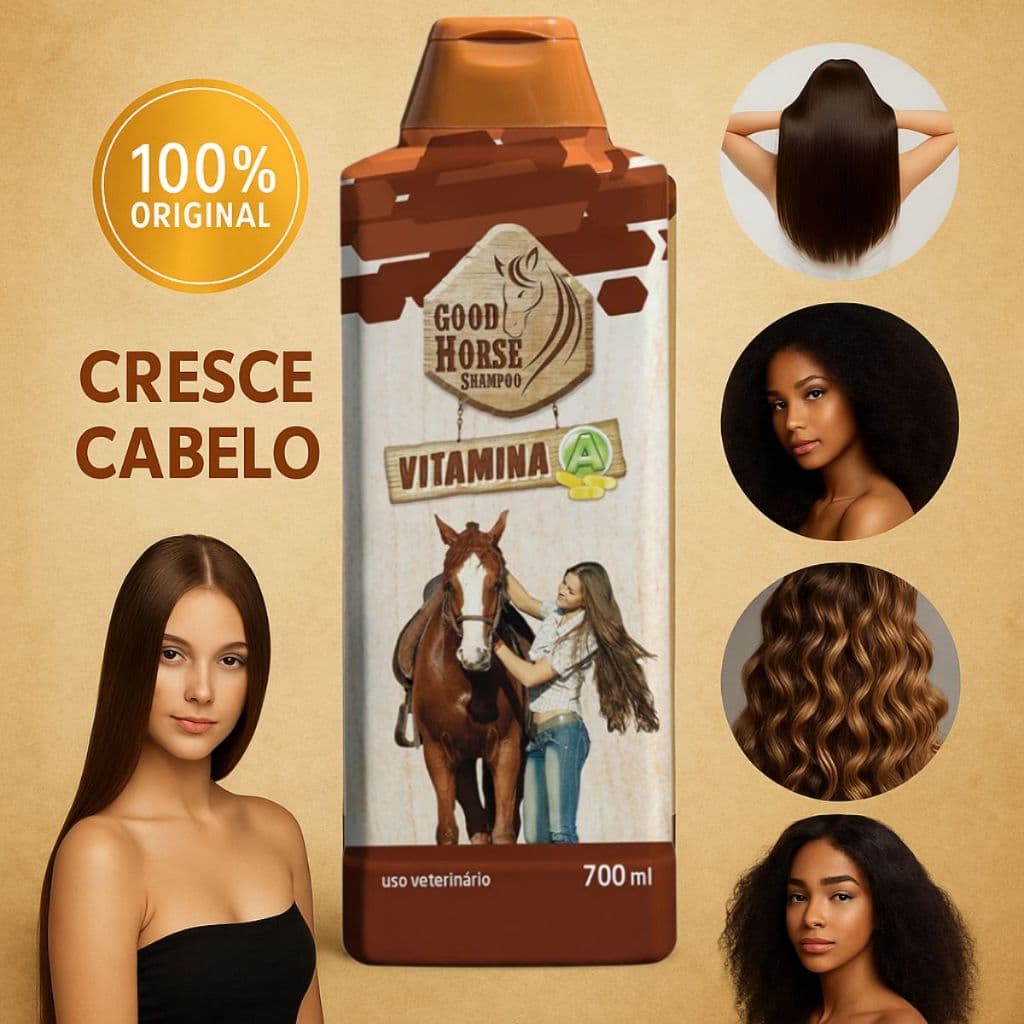 Shampoo Good Horse Cresce Cabelo Vitamina A 700ml Cavalo Crescer Cabelo Shampoo Tik Tok