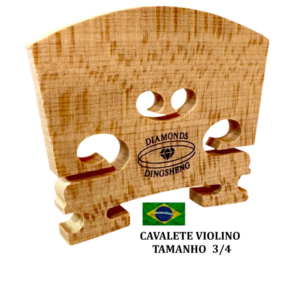 Cavalete Bridge Violino 3/4 Maple Velho Alto Grau Rajado