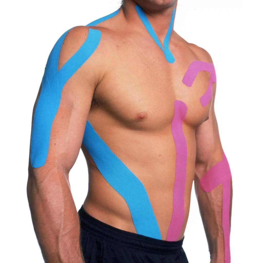 Bandagem Elástica Adesiva Fita Kinesio Tape Ortopedia Fisioterapia kinesiology profissional 5m x 5cm