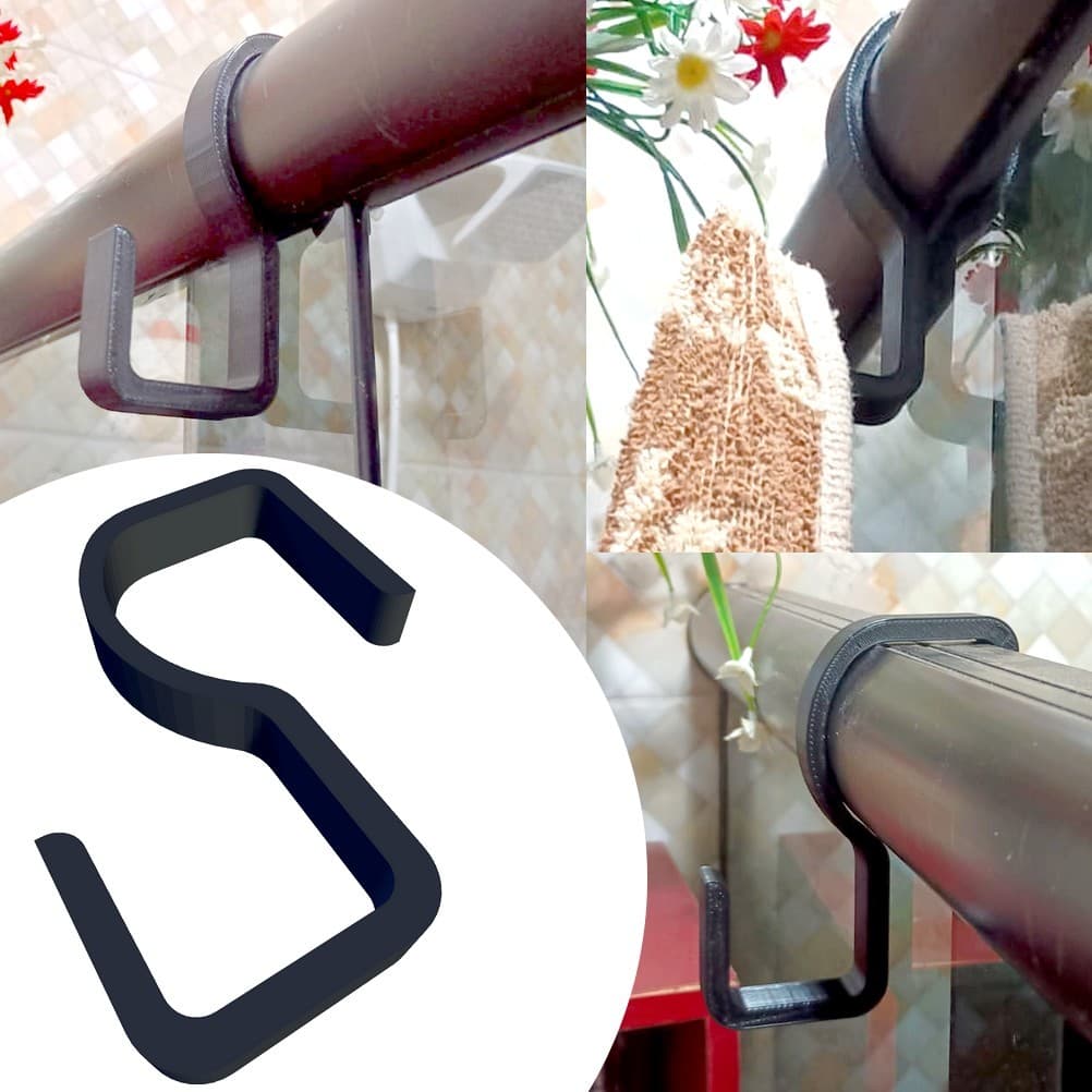 Suporte Gancho Porta Toalha Para Box Banheiro Roupa Bolsa Roupão