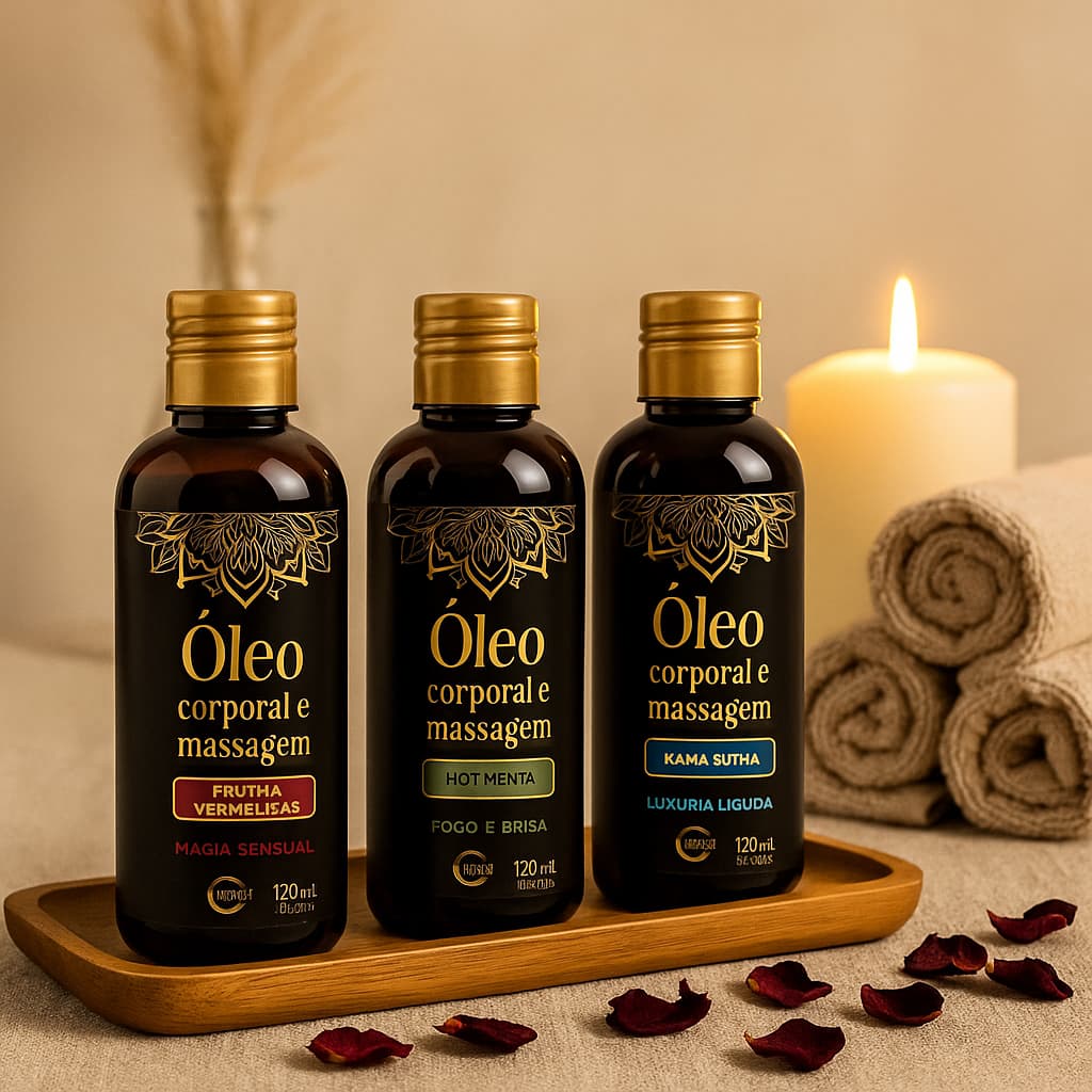 Óleo Corporal Para Massagem 120Ml Sensual Love