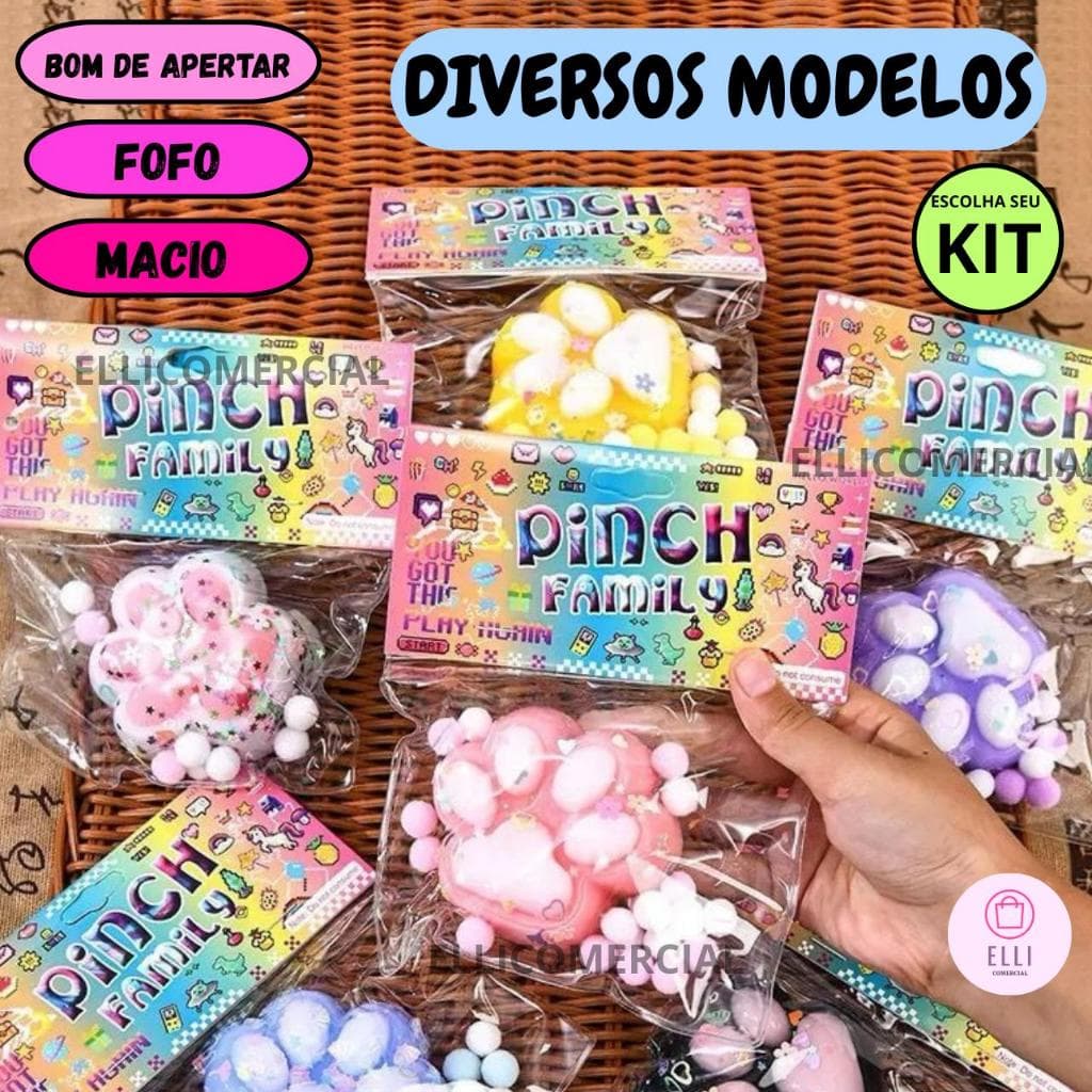 Brinquedo Squishy De Apertar Antiestresse Macio Fofo Sensorial