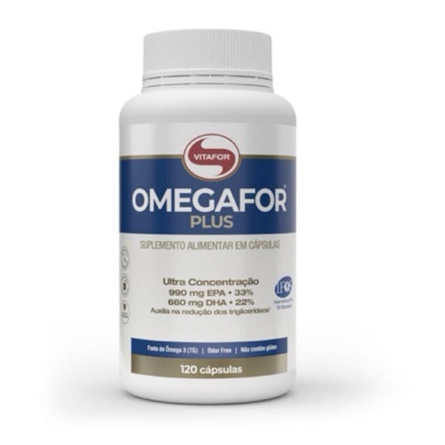 Omegafor® Plus 1000mg - 120 Cápsulas | Alta Potência e Pureza para Coração e Cérebro