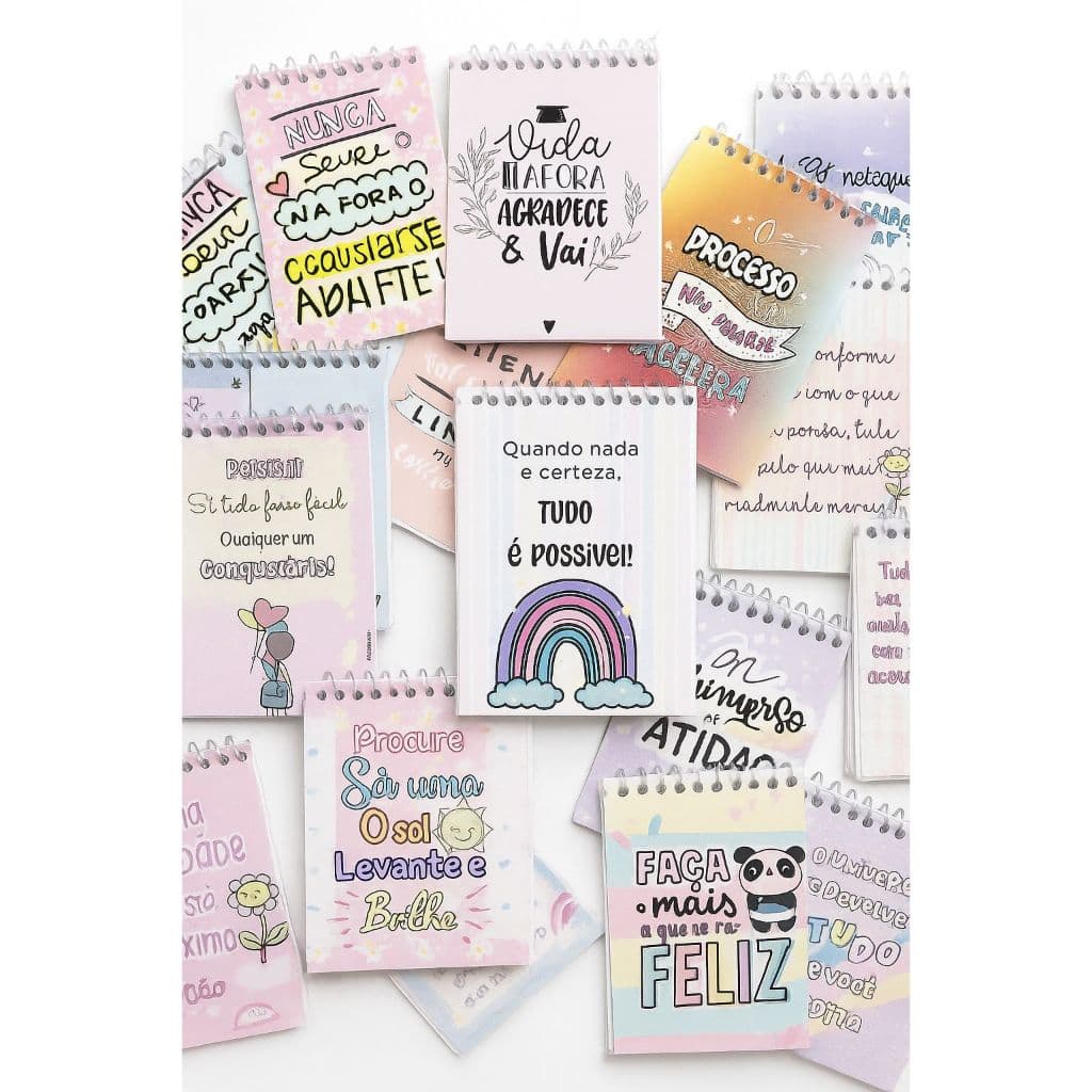 10/20/30/40/50 Bloquinhos personalisados  10x7 Festas - Aniverdarios - Nascimento - Chá de bebe - Papelaria