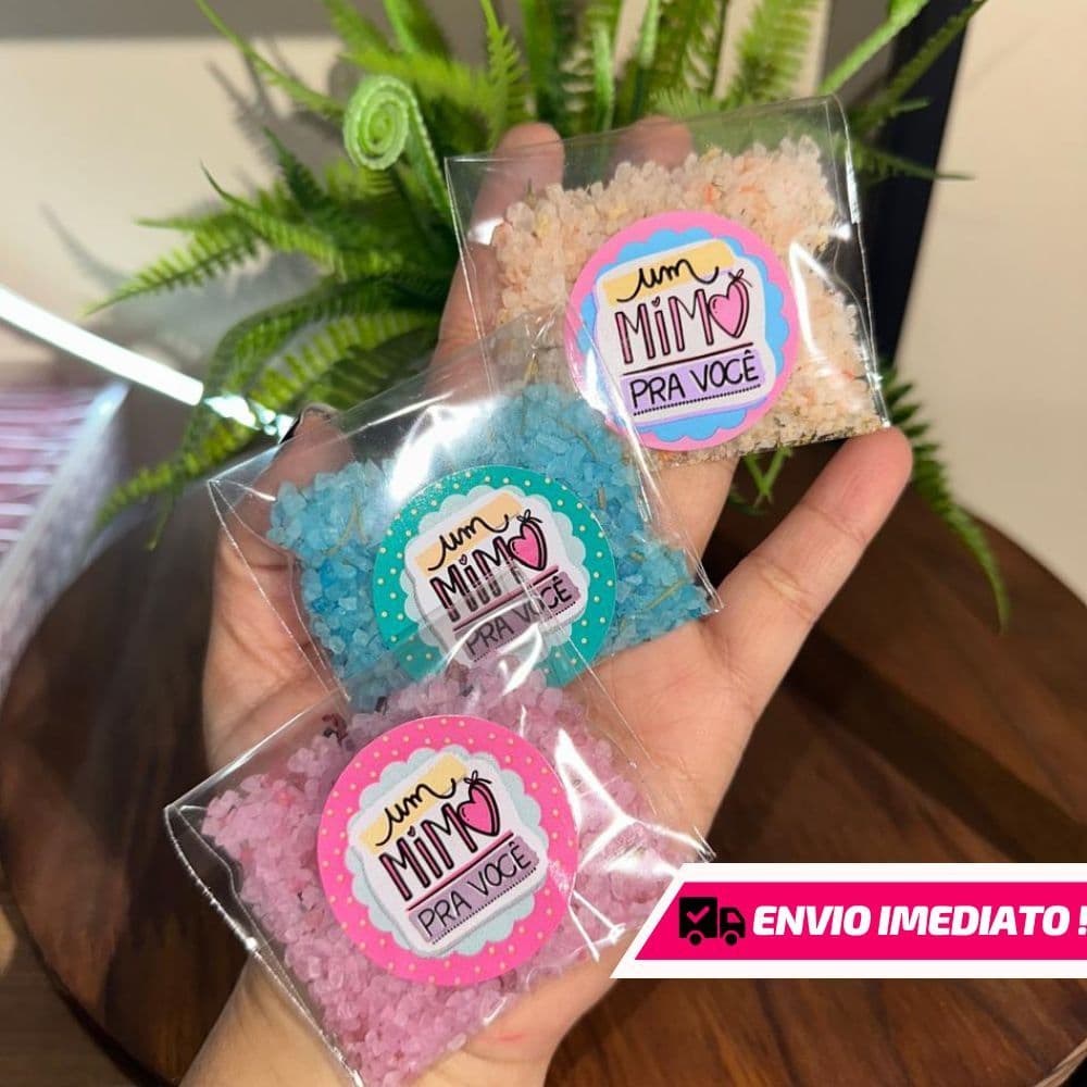 30 Escalda Pés Natural Artesanal para brindes Lavanda/Camomila/Alecrim