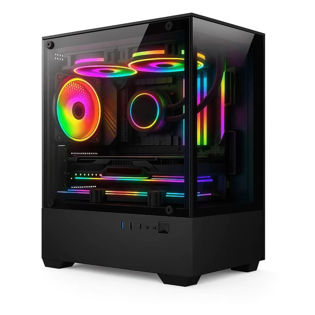 Computador PC Gamer RGB Intel I5 Memoria 16GB SSD 240GB - ROBLOX/FREE FIRE - 12 Meses de garantia
