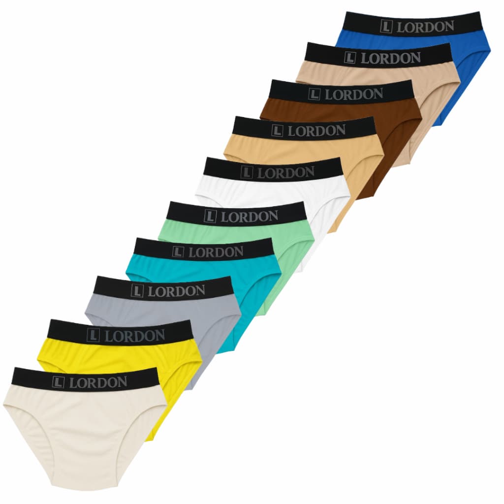 Cueca Infantil Kit 10 Slip Elástico Exposto 100% Algodão Menino Cores Variadas