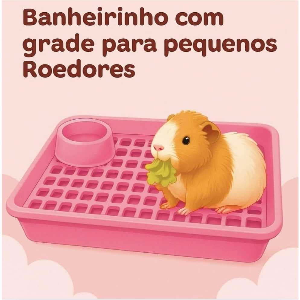 MINI BANHEIRINHO PARA PEQUENOS ROEDORES HAMSTER PORQUINHO DA ÍNDIA COLORIDO ENVIO IMEDIATO PROMOÇÃO