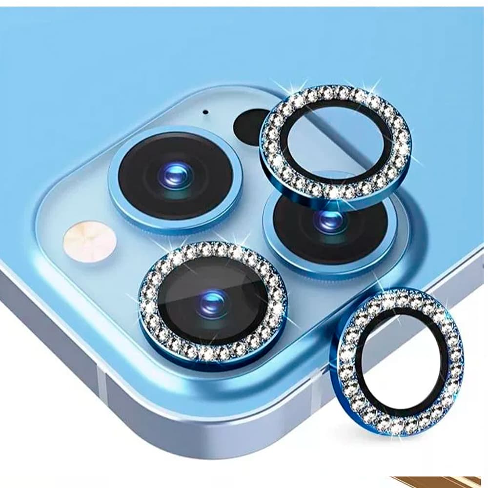 Película De Lente De Câmera Colorida E Com Brilho De Vidro Para iPhone 13/12/11 Pro MAX/12mini