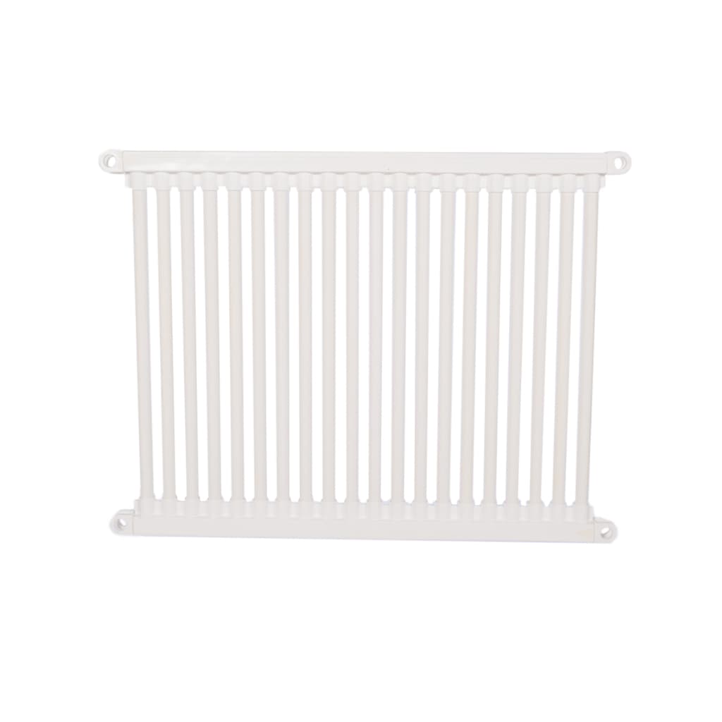 Grade de Proteção Para Portas de Vidros com Encaixe DIVIPETS® Branco 78cm x 80cm