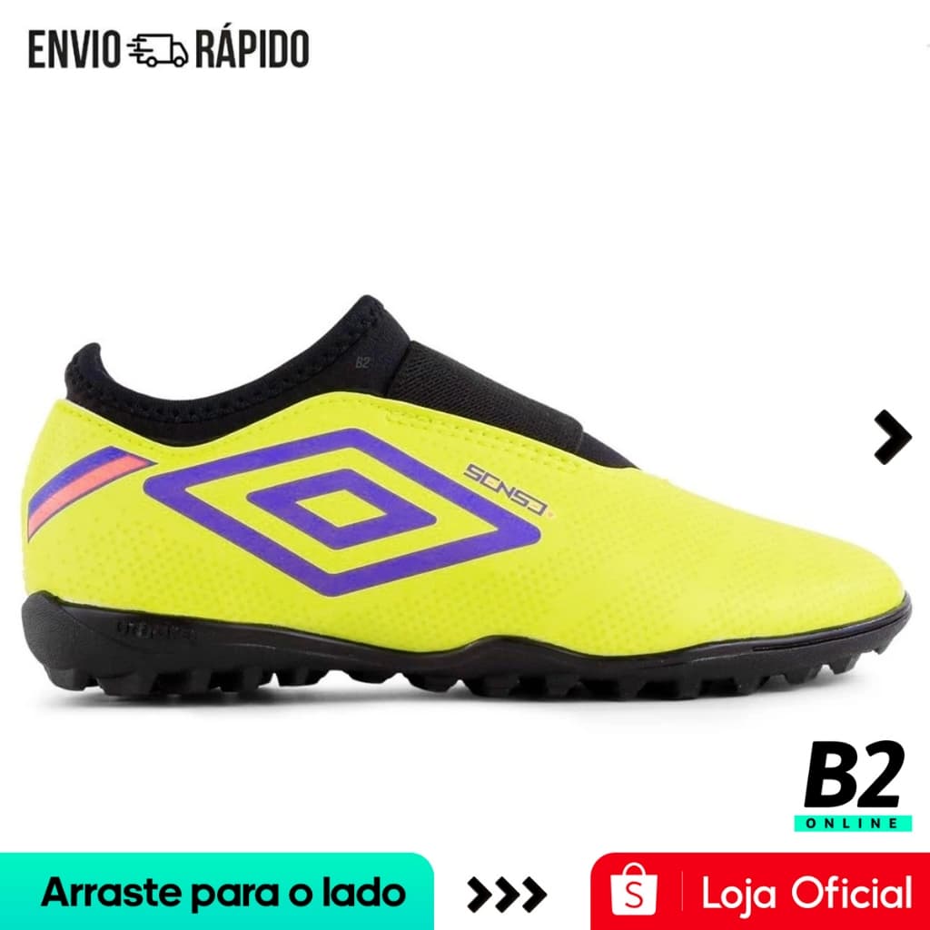 Chuteira Society Umbro Sense Kids Original com Nota Fiscal e Garantia