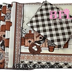 Kit De Cozinha 6 Peças (Jogo Americano - Estampado) - Casa Decoração - PREÇO DE FÁBRICA.