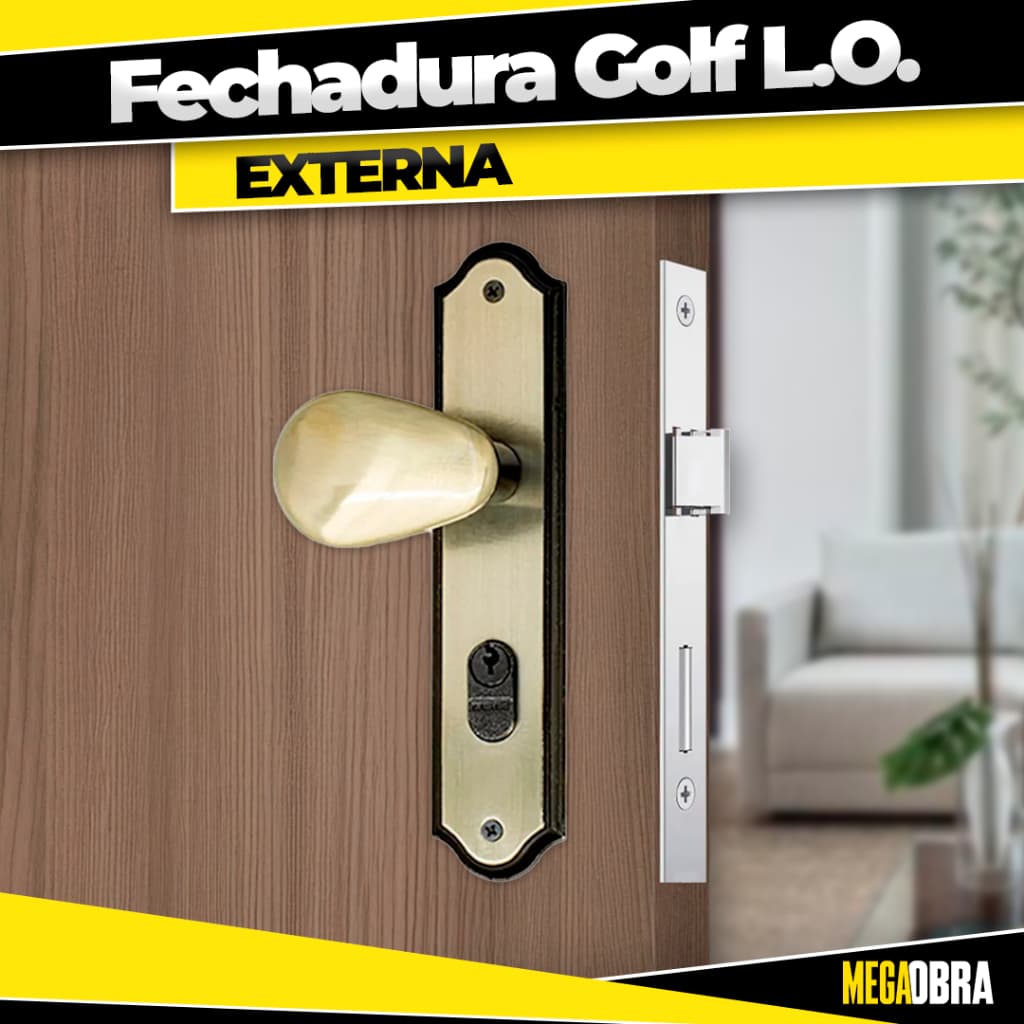 Fechadura Golf L.O. Silvana - Externa Interna Banheiro