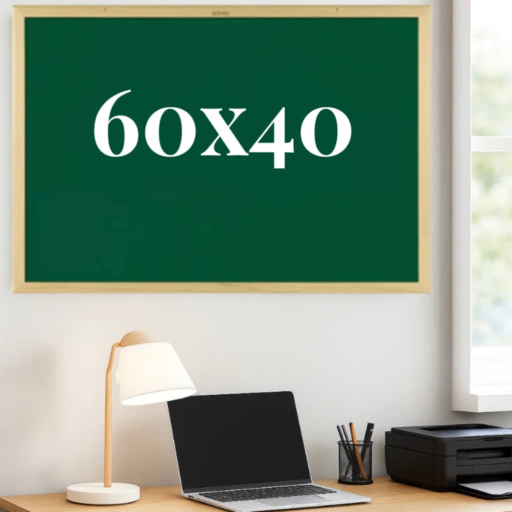 Lousa Quadro Verde Escolar 60x40 Moldura em Madeira