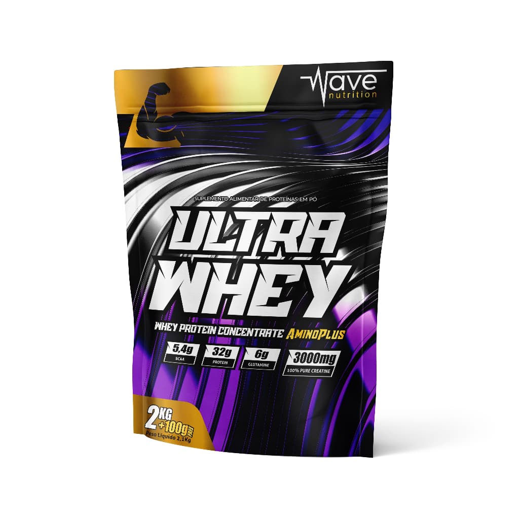 Whey Protein Wave Nutrition Isolado Aminoplus 32g Proteína 2.100kg