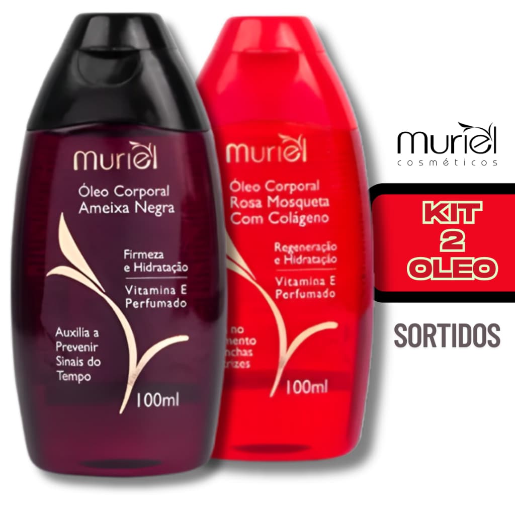 Kit 2 Óleo de Amêndoas Muriel 100ml escolha o seu
