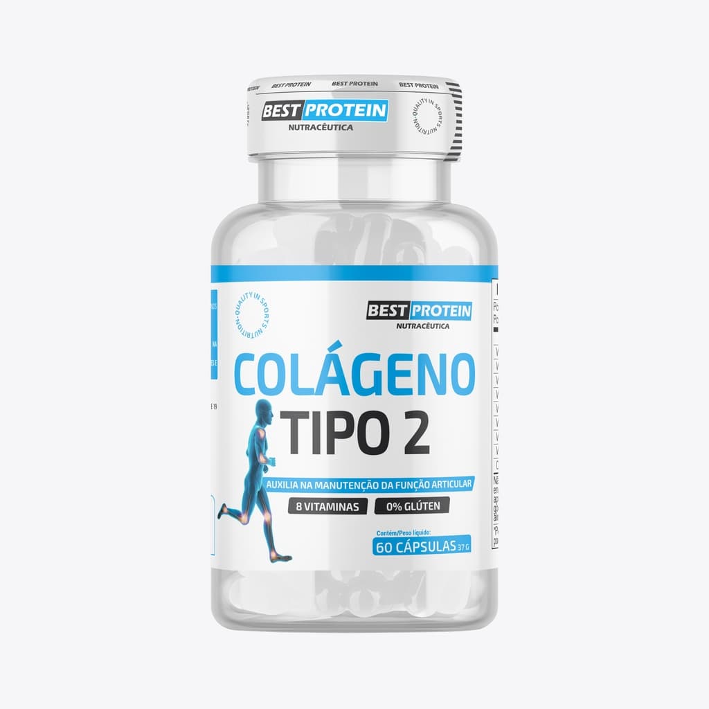 Colágeno Tipo 2, 60 Cápsulas - Best Protein (Produto Oficial)