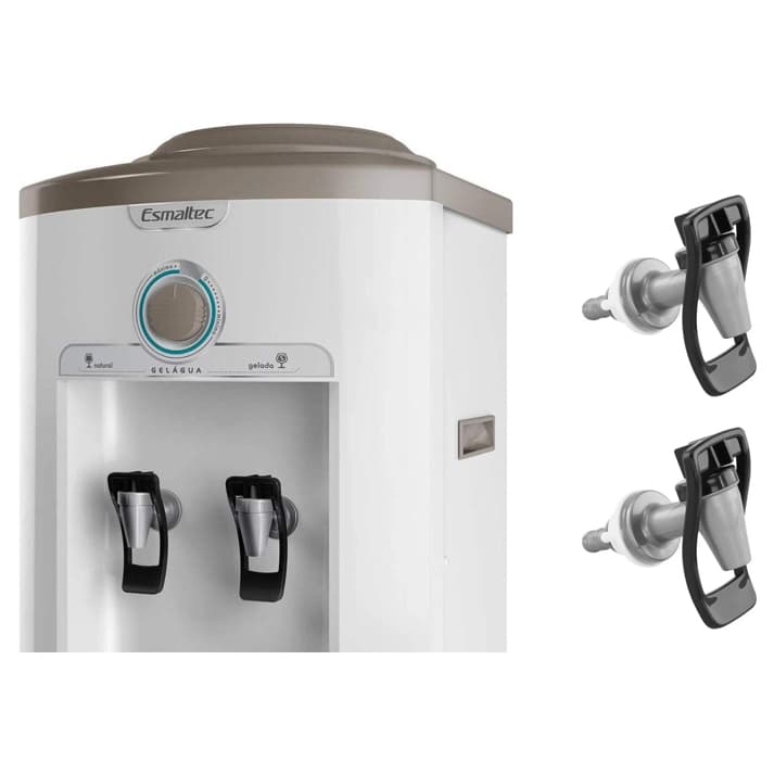 Kit 2 Torneiras Para Bebedouro Esmaltec Gelágua Egc35b Par
