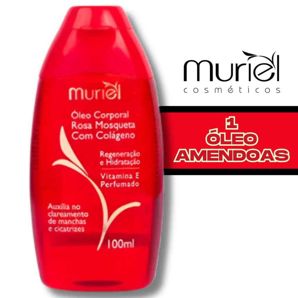 ÓLEO CORPORAL DE AMÊNDOAS 100ML MURIEL ORIGINAL