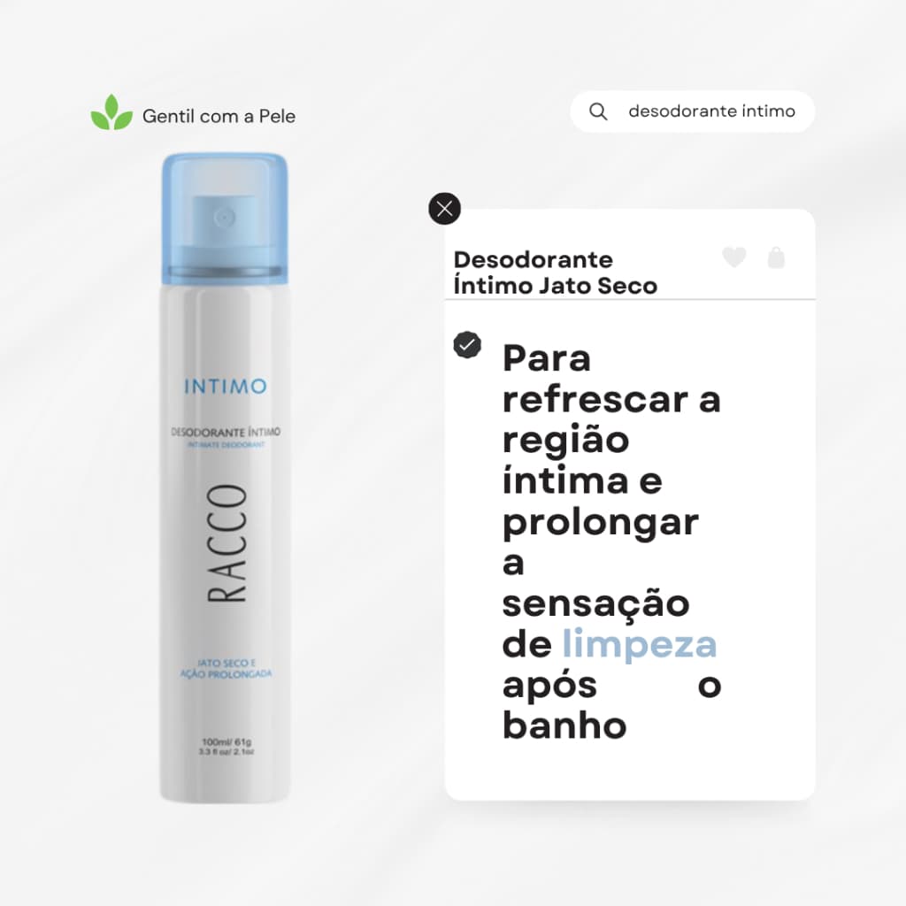 Desodorante Íntimo Jato Seco, 100ml