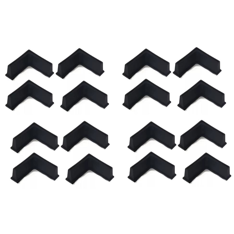 Kit 16 Sapatas Pé De Fogão Fritador, Mesa Industrial 55x55mm