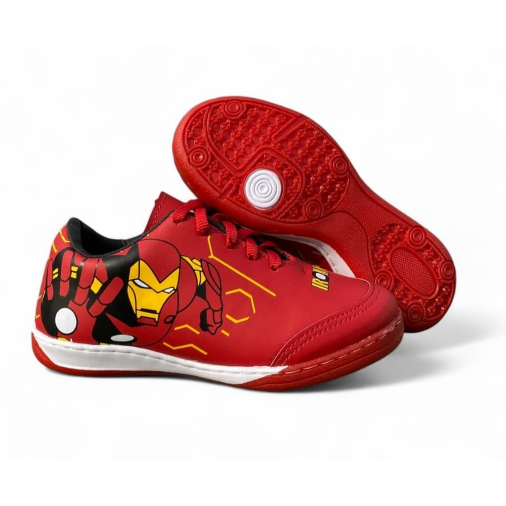 tenis chuteira infantil com personagem futsal futebol na escola