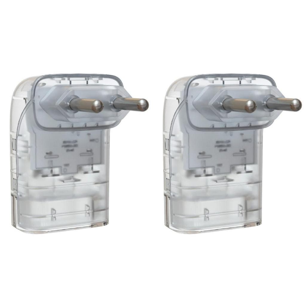 Kit 2un Protetor Anti Raios DPS com Tecnologia LCF iCLAMPER Pocket Fit 2P 10A Transparente ou Preto