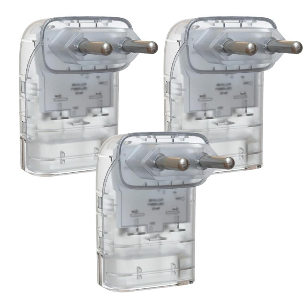 KIT 3un Protetor Anti Raios DPS com Tecnologia LCF iCLAMPER Pocket Fit 2P - 10A - Transparente ou Preto