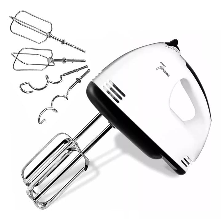 Batedeira De Mão Elétrica Bolo Chantilly 7 Velocidades 260W Batedeira Massa Bolo Ovos