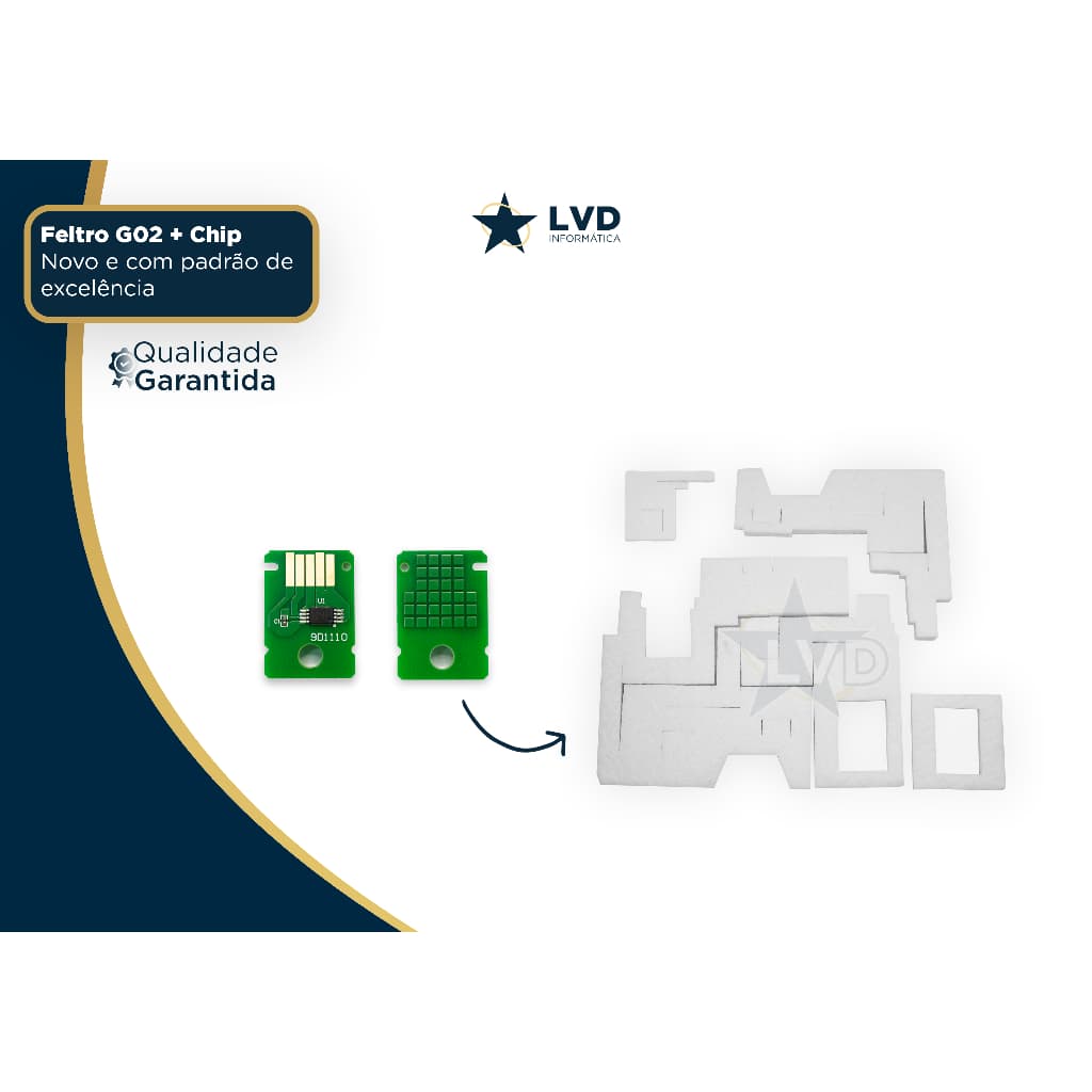 Feltro Almofada Do Tanque Canon Mc-g02 G2160 G3160 + Chip