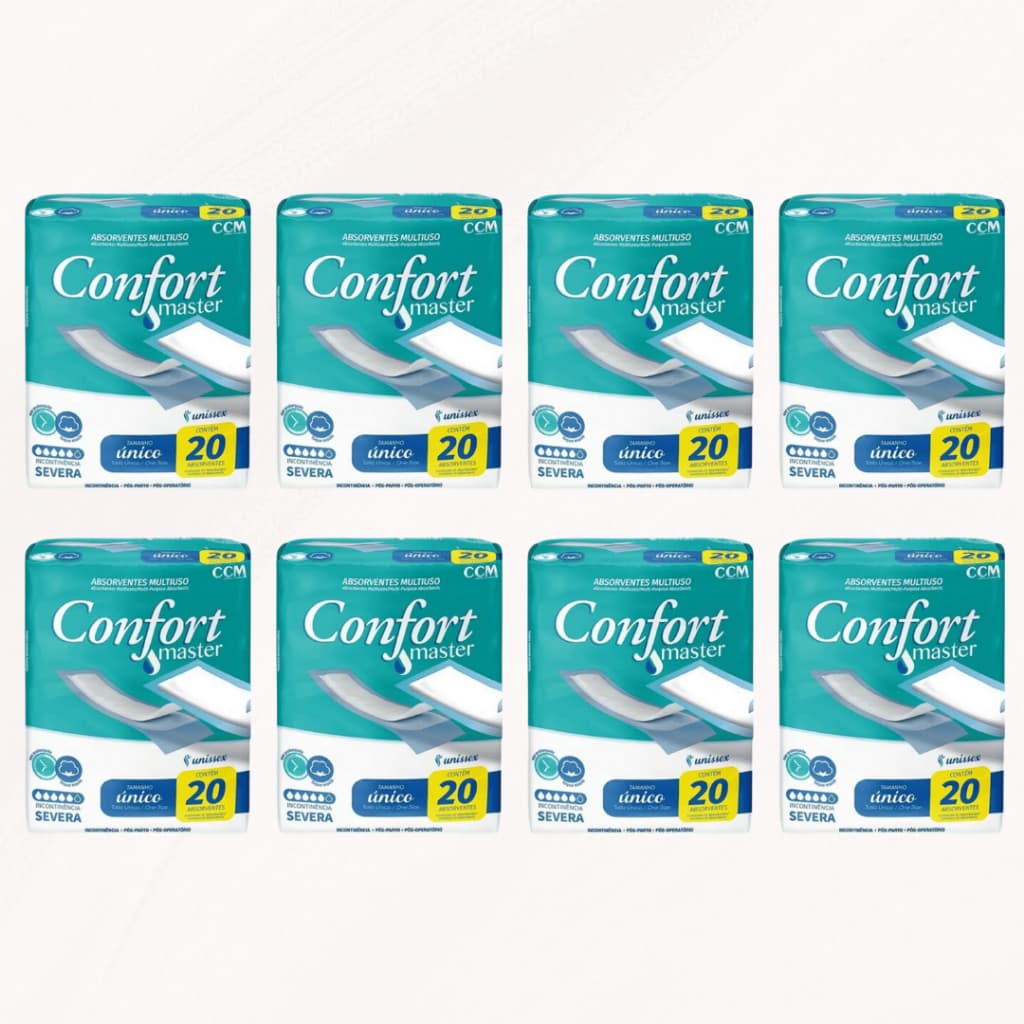 Absorvente Geriatrico Confort Master Com Fita 160 unidades