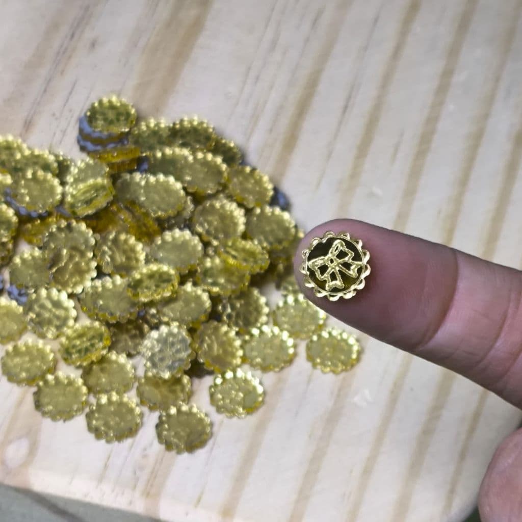 Mini tag em Acrílico para laços 100 UNIDADES