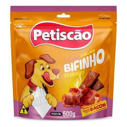 Petiscão Bifinho Sabores Diversos - Petisco Mastigável 500g
