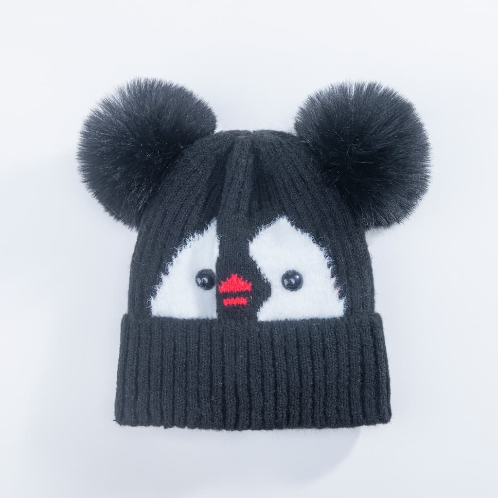 Gorro Touca Infantil Menino Menina Tricotado Quente Fashion Para 1 a 3 anos MZ0419PGM_SKU