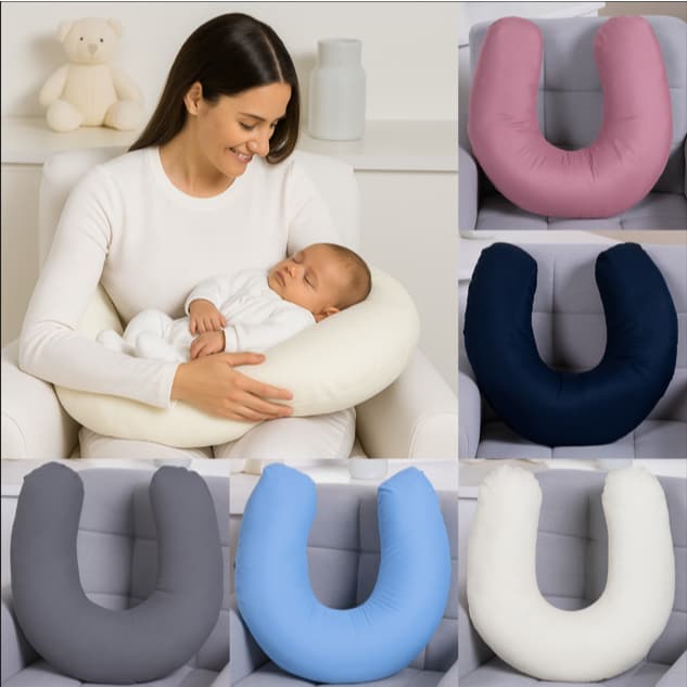 Almofada para Amamentação Travesseiro para Amamentar Grande Micropercal 400 Fios Capa com Zíper