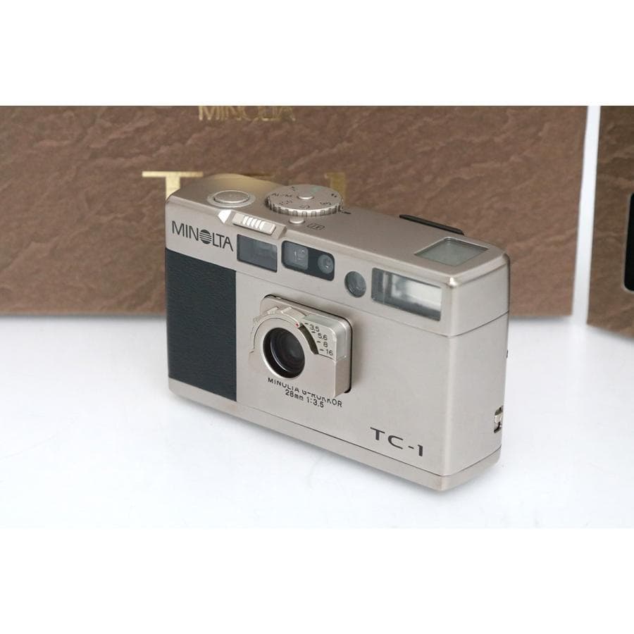 EXC+5 Minolta TC-1 Caixa, Manual, Estojo Flexível, Alça, Filme 35mm, Câmera Aponte e Dispare