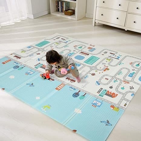Tapete Tatame Infantil 2*1.5M/1.8*2M Bebê Dupla Face Emborrachado XPE