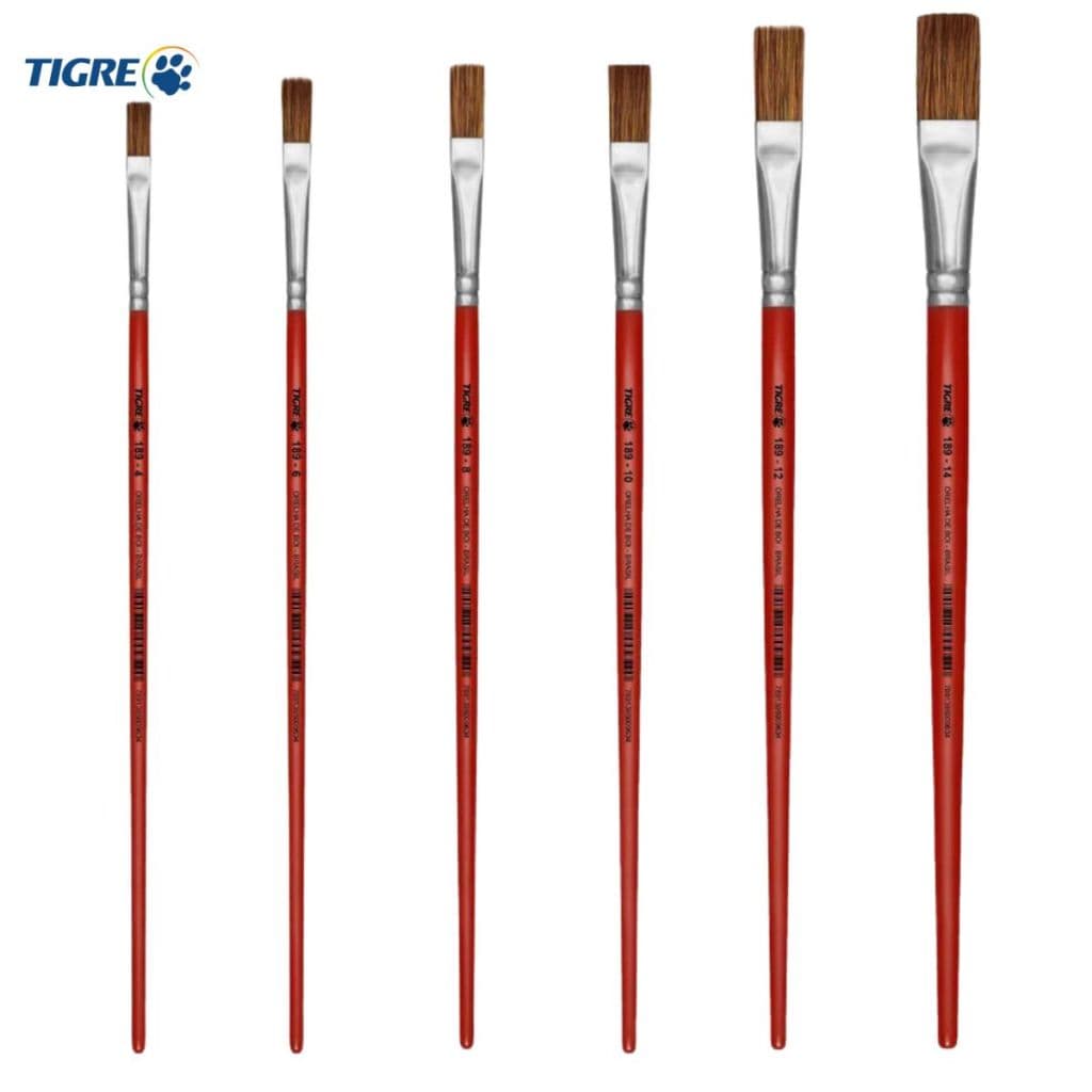 Pincel Redondo Tigre 189 Pelo de Boi