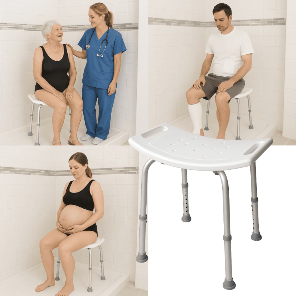 Banco Regulável De Banho Higiênica Geriátrica Idoso Gestante