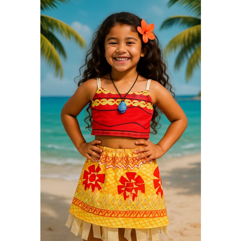 FANTASIA INFANTIL MOANA MENINAS ANIVERÁRIOS FESTAS CARNAVAL