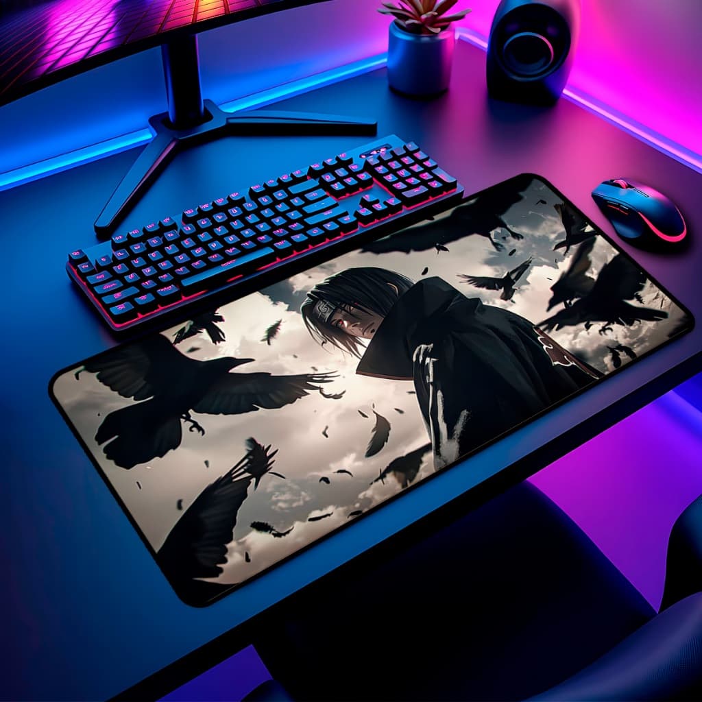 Mouse Pad Gamer Grande Antiderrapante 65x30 70x35 80x35 90x40 90x50 120x60 Cm Borda Costurada