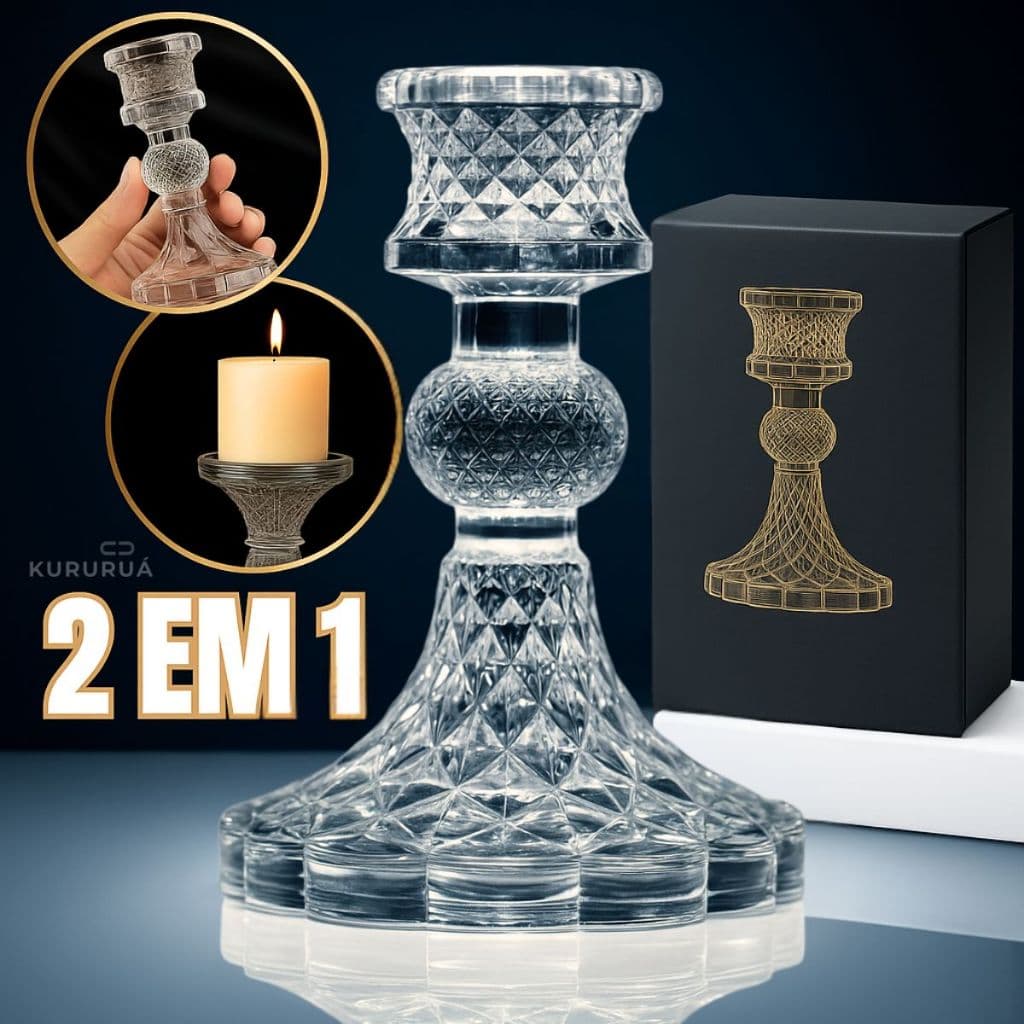 Castiçal de Luxo Decorativo Elegante